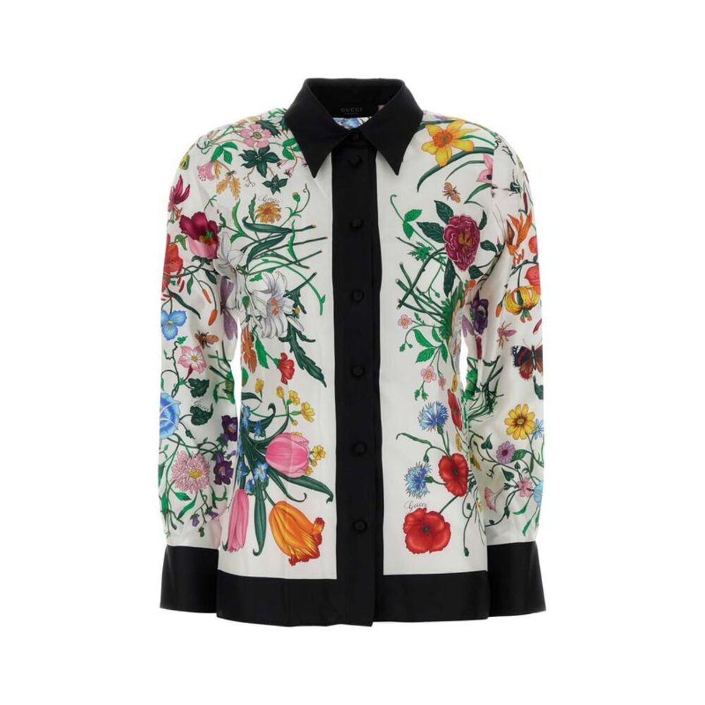 Gucci Women Printed Twill Shirt